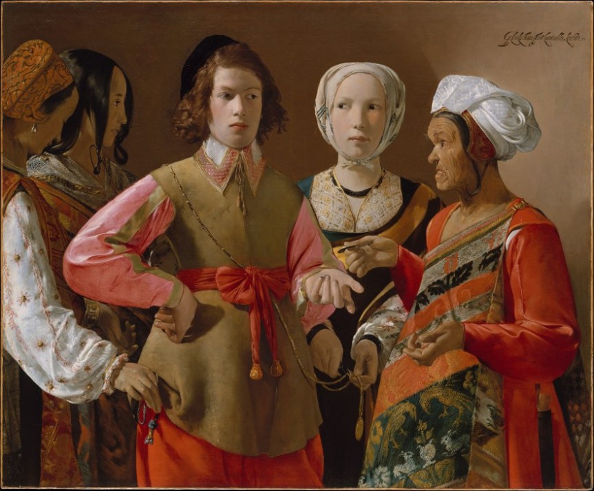 "The Fortune Teller" by Georges de La Tour (circa 1630s). 