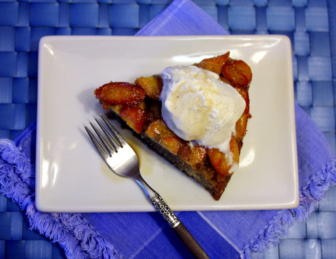 Coffee-Infused Upside-Down Banana Skillet Cake