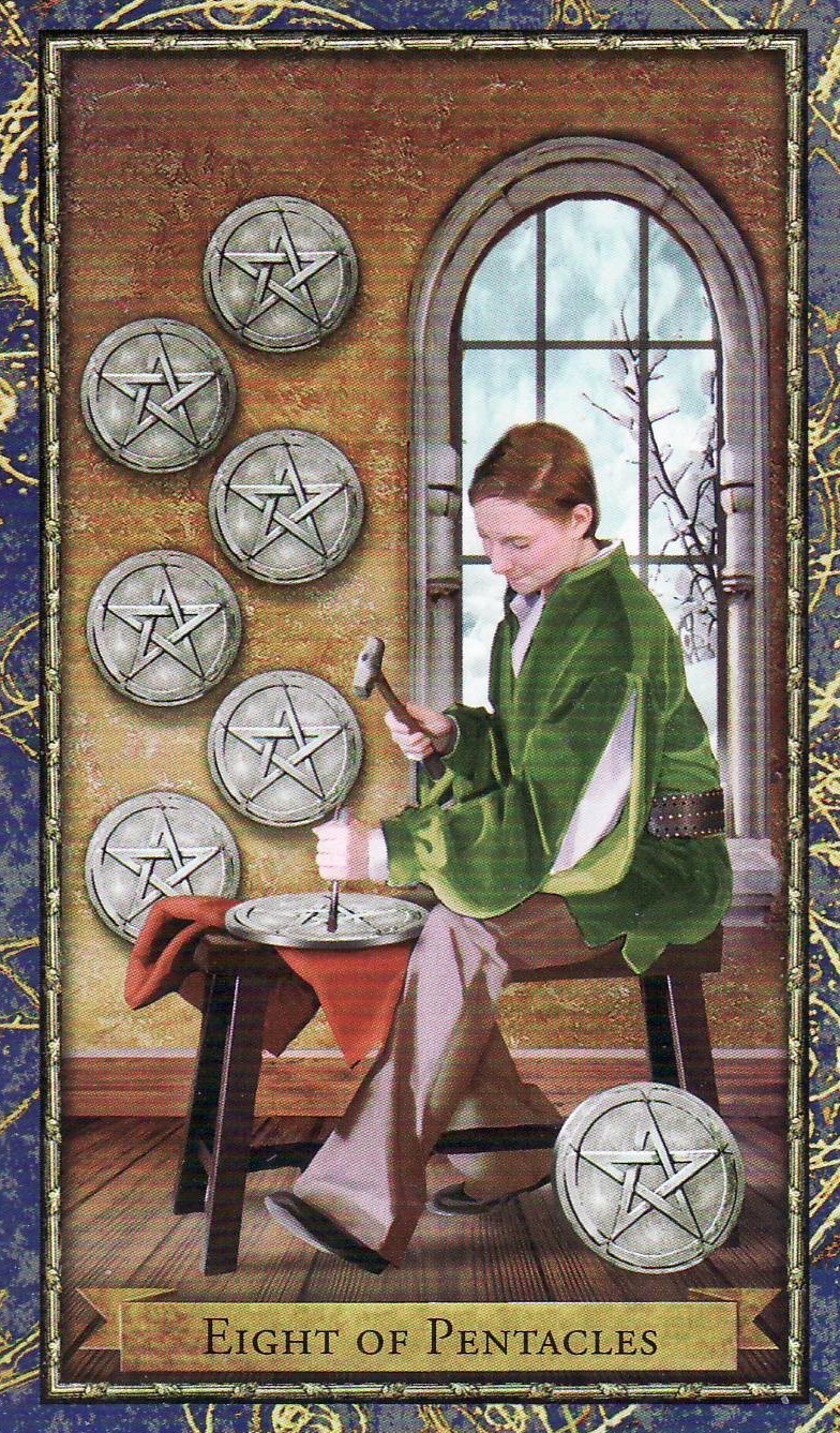 Card of the Day – 8 of Pentacles – Wednesday, April 6,&nbsp;2016