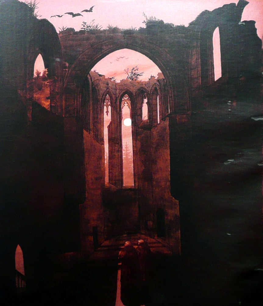 Ruine_Oybin_bei_Mondschein