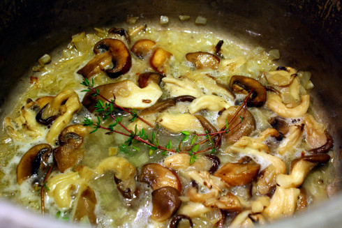 Wild Mushroom and Pea&nbsp;Risotto
