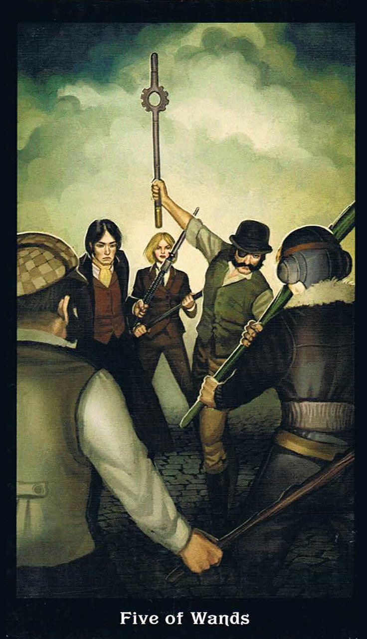 Card of the Day – 5 of Wands – Monday, May 9,&nbsp;2016