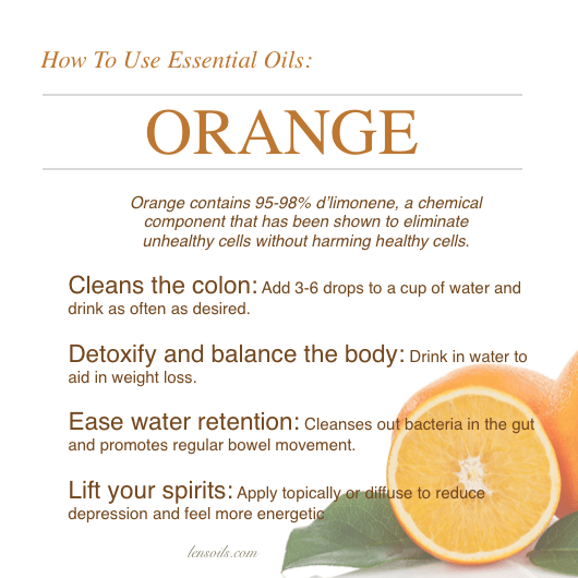 How to use orange essential oil