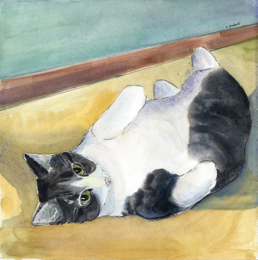 Your Friday Art Cat is trying to tell you&nbsp;something