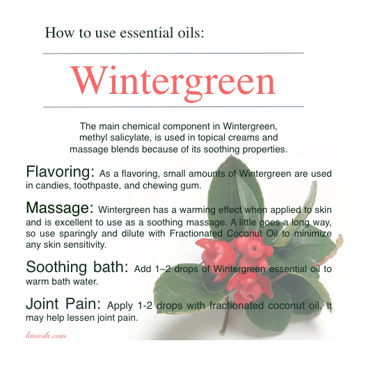How to use Wintergreen Essential Oil
