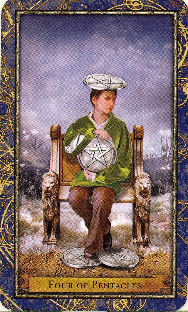 Card of the Day – 4 of Pentacles – Thursday, September 15, 2016 — Tarot by&nbsp;Cecelia