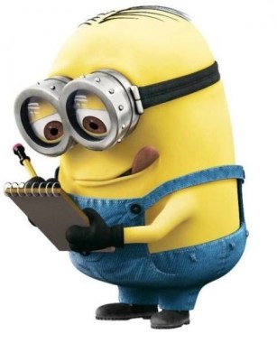 Minion writing