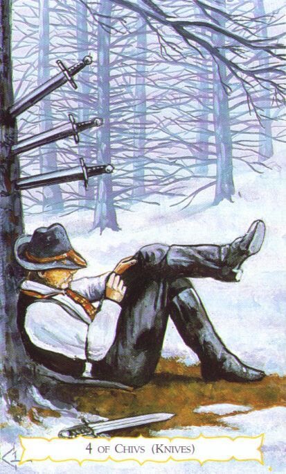 Card of the Day – 4 of Swords – Sunday, December 11, 2016 — Tarot by&nbsp;Cecelia