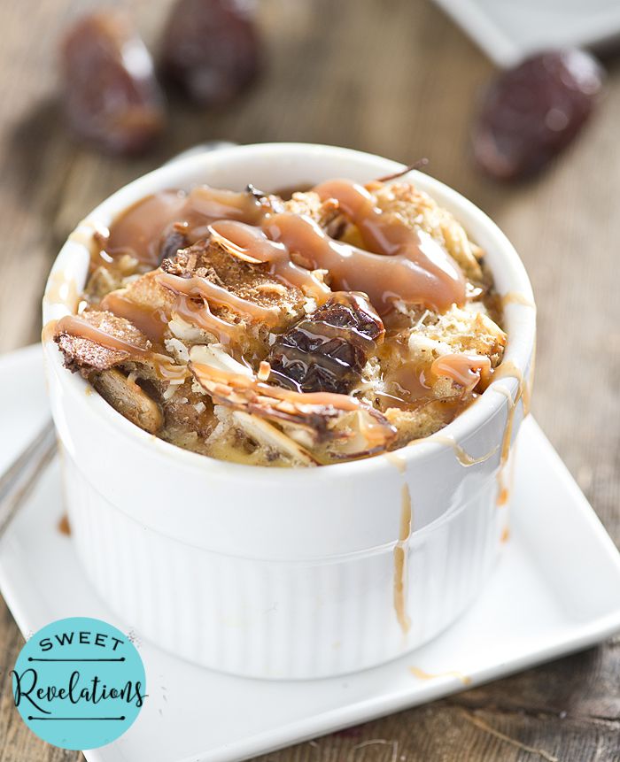 DATE AND COCONUT BREAD PUDDING {FOR&nbsp;TWO!}