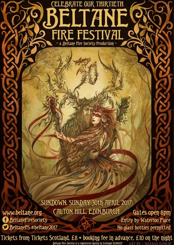 Beltane 2017 Poster by Natasa Ilincic