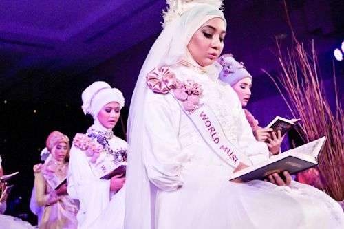 Indonesian Muslim Women Reciting Quran Verses For A Beauty&nbsp;Pageant
