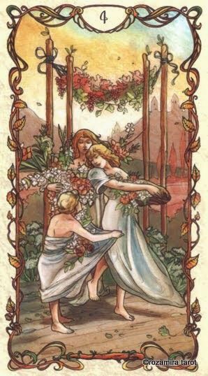 Card of the Day – 4 of Wands – Tuesday, June 6, 2017 — Tarot by&nbsp;Cecelia