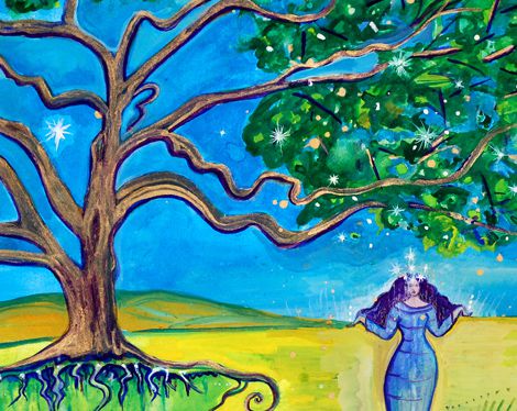 Star Tree – Star Goddess by Judith Shaw&nbsp;—