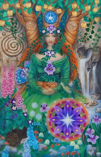 Card of the Day – Queen of Pentacles  – Wednesday, July 26, 2017 — Tarot by&nbsp;Cecelia