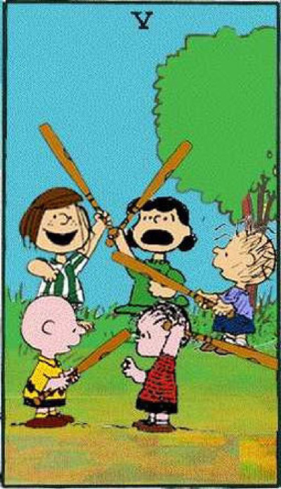 Card of the Day – 5 of Wands – Thursday, September 14, 2017 — Tarot by&nbsp;Cecelia