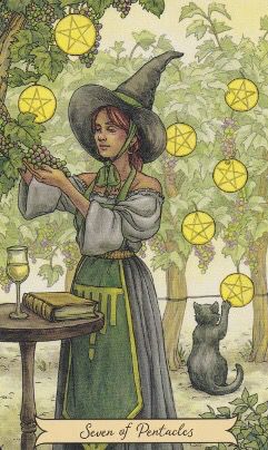 Card of the Day – 7 of Pentacles – Saturday, October 14, 2017 — Tarot by&nbsp;Cecelia