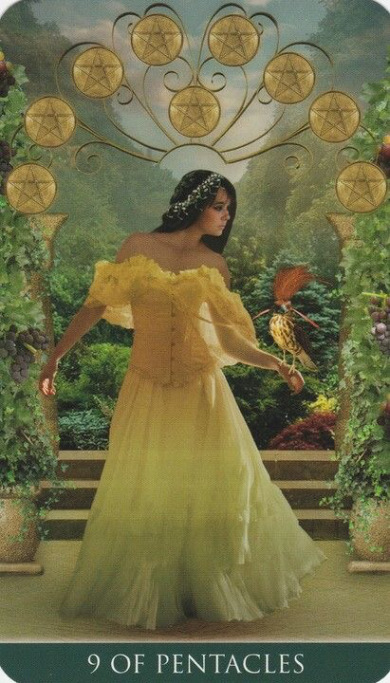 Card of the Day – 9 of Pentacles – Wednesday, November 8, 2017 — Tarot by&nbsp;Cecelia