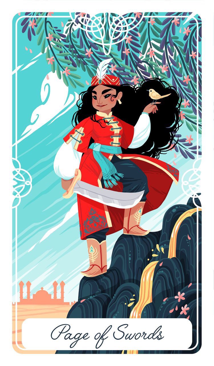 Card of the Day – Page of Swords – Wednesday, January 10, 2018 — Tarot by&nbsp;Cecelia