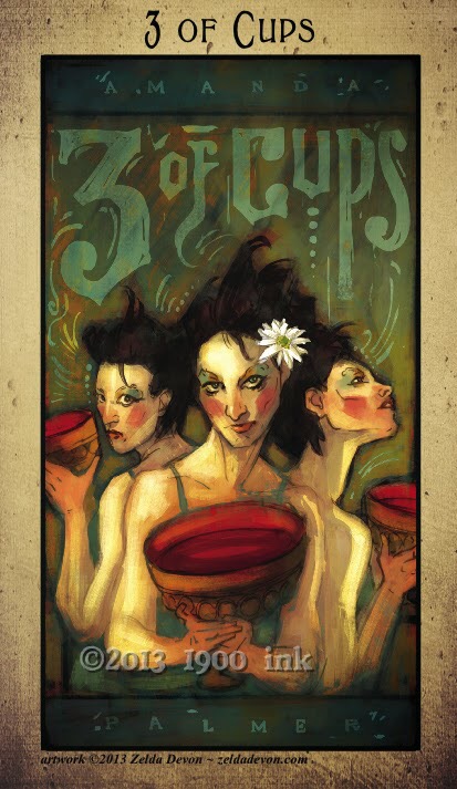 Card of the Day – 3 of Cups – Friday, January 26, 2018 — Tarot by&nbsp;Cecelia