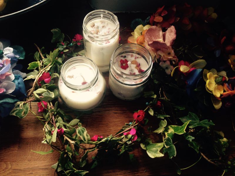 Making candles from old jars and tea&nbsp;cups….