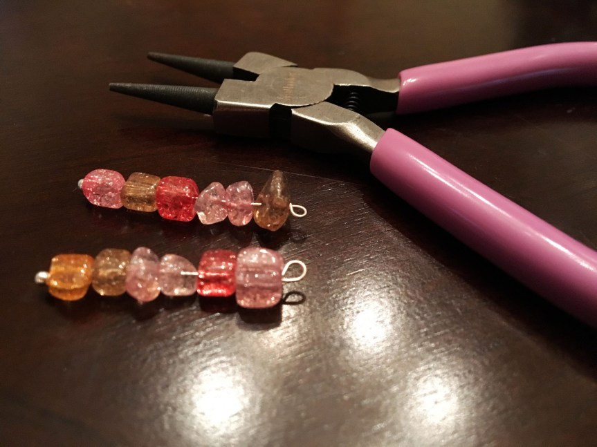 bar earrings gemstones