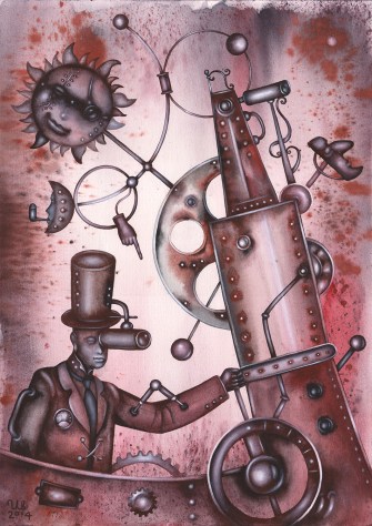 Man Sun gears Steampunk Eugene_Ivanov_2442