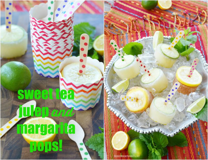 Cinco de Derby or Summer Fiesta Sweet Tea Julep + Margarita&nbsp;Pops!