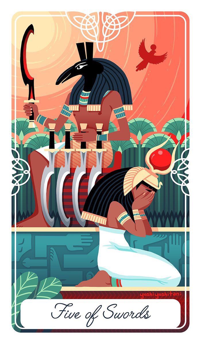 Card of the Day – 5 of Swords – Thursday, July 5, 2018 — Tarot by&nbsp;Cecelia