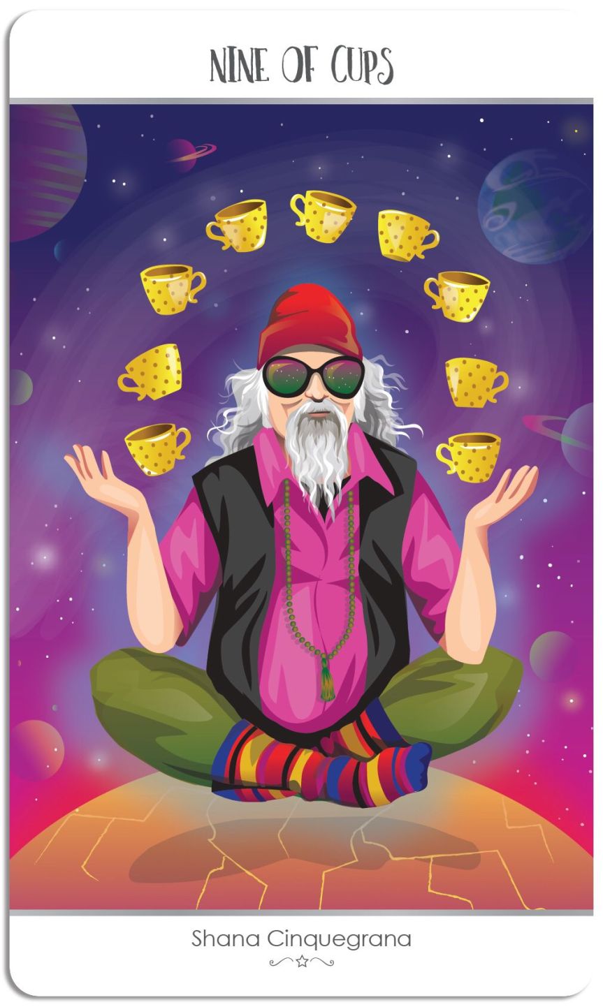 Card of the Day – 9 of Cups – Sunday, July 29, 2018 — Tarot by&nbsp;Cecelia