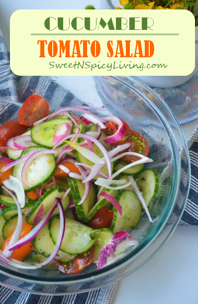 Refreshing Cucumber & Tomato Salad&nbsp;—