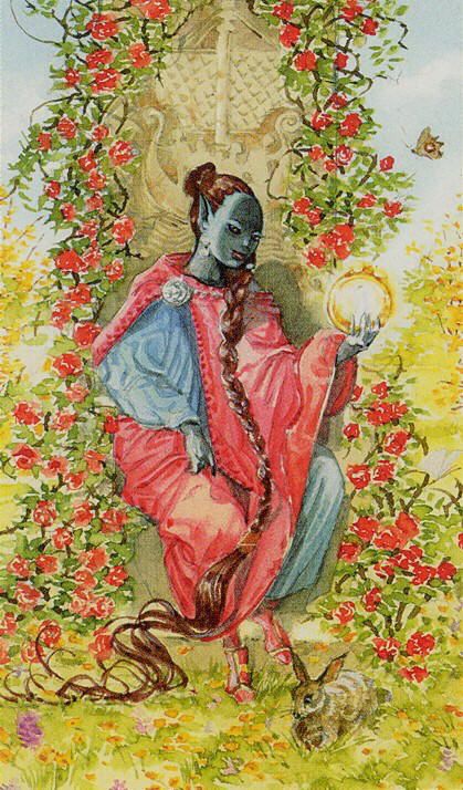 Card of the Day – Queen of Pentacles – Wednesday, August 22, 2018 — Tarot by&nbsp;Cecelia