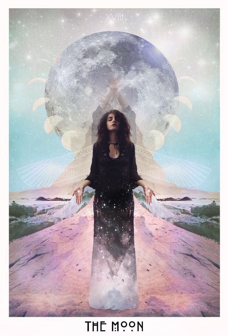 Card of the Day – The Moon – Sunday, October 7, 2018 — Tarot by&nbsp;Cecelia