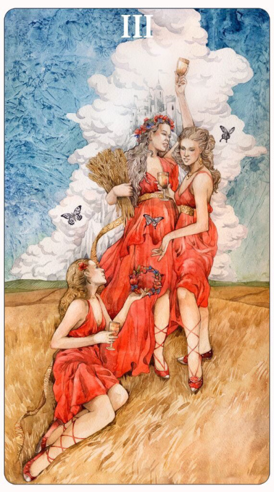 Card of the Day – 3 Of Cups – Monday, October 8, 2018 — Tarot by&nbsp;Cecelia