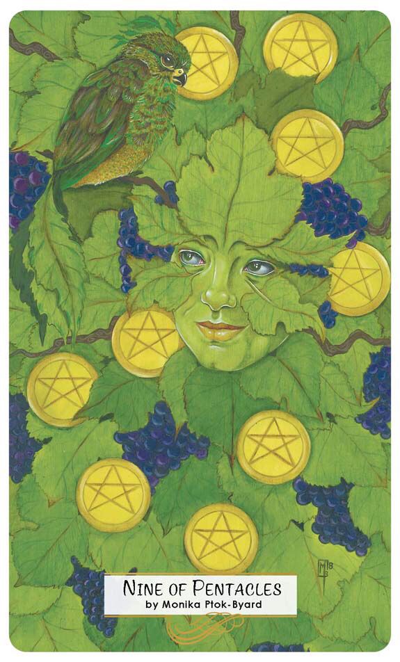 Card of the Day – 9 of Pentacles – Thursday, November 1, 2018 — Tarot by&nbsp;Cecelia