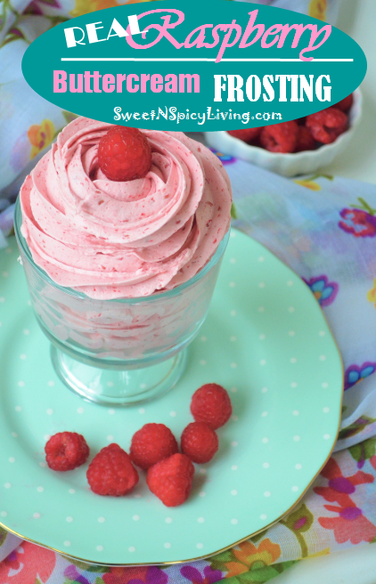 REAL Raspberry Buttercream Whipped Frosting, A Unique Buttercream Frosting That is Not Too Sweet&nbsp;—