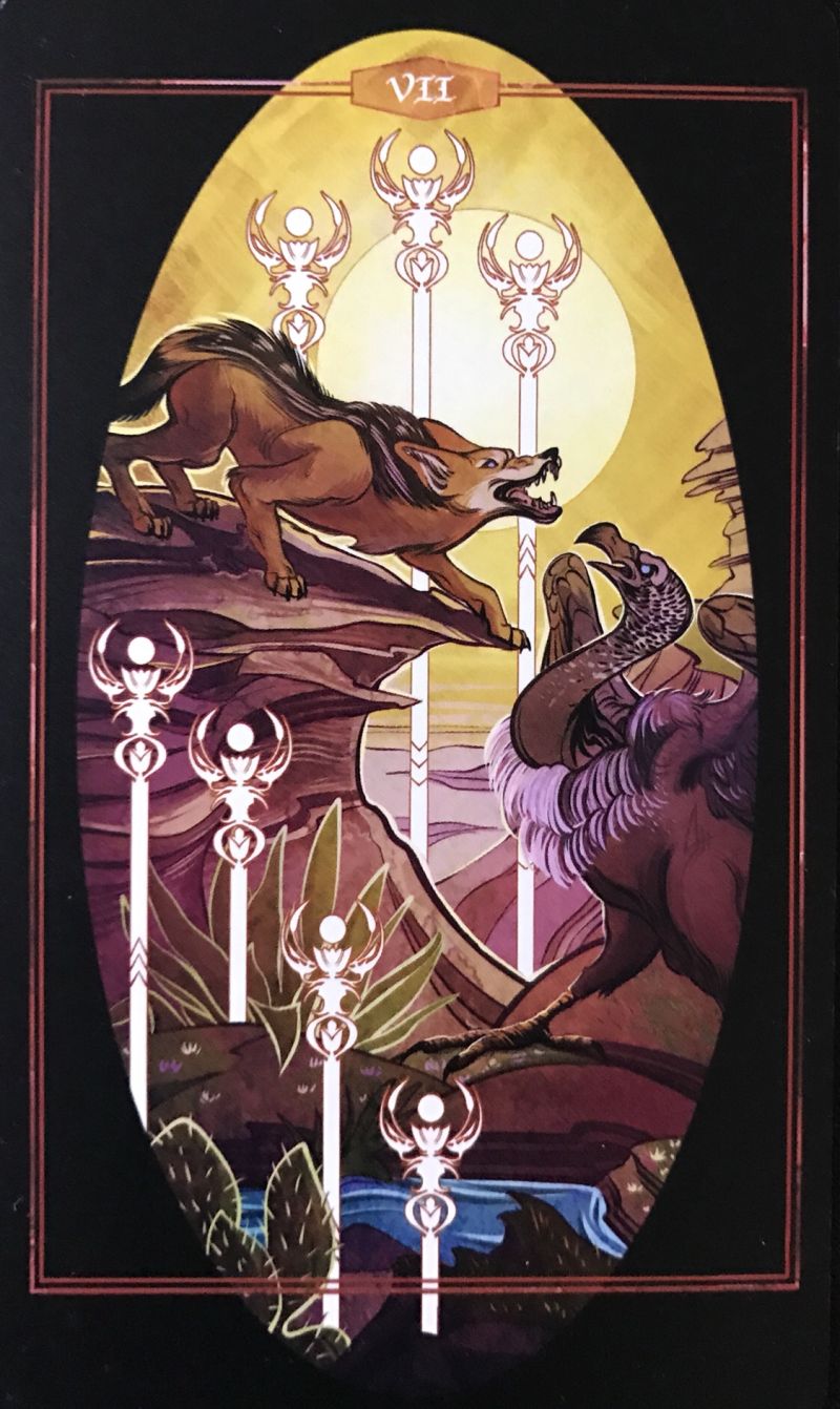 Card of the Day – 7 of Wands – Monday, March 4, 2019 — Tarot by&nbsp;Cecelia
