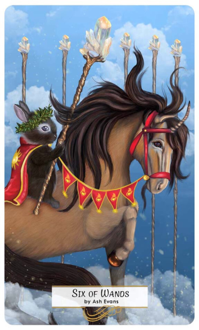 Card of the Day – 6 of Wands – Sunday, May 19, 2019 — Tarot by&nbsp;Cecelia