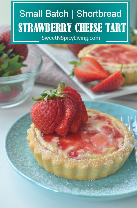 Strawberry Shortbread Cheese Tart&nbsp;—