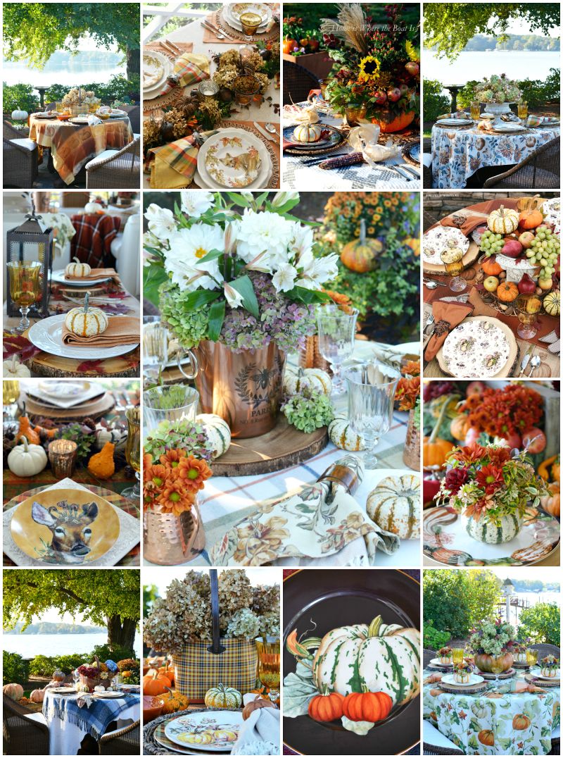 A Harvest of Fall: Tablescape Round Up — Home is Where the Boat&nbsp;Is