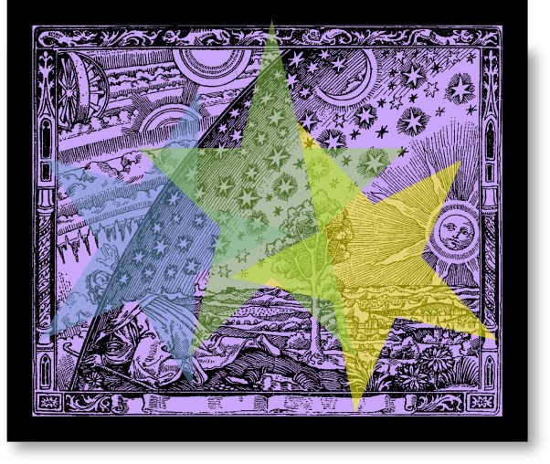 Cosmos‑Flammarion, Anonymous 1888. Altered image Teagan R. Geneviene