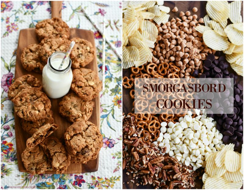 Chewy, Chunky, Sweet + Salty Smorgasbord Cookies — Home is Where the Boat&nbsp;Is