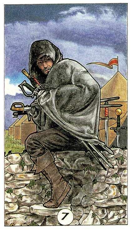 Tarot for Today - 7 of Swords - Tuesday, April 14, 2020 – Tarot by Lady Dyanna