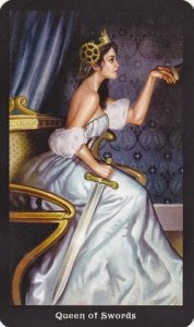 Tarot for Today - Queen of Swords - Monday, August 3, 2020 - Tarot by Lady Dyanna