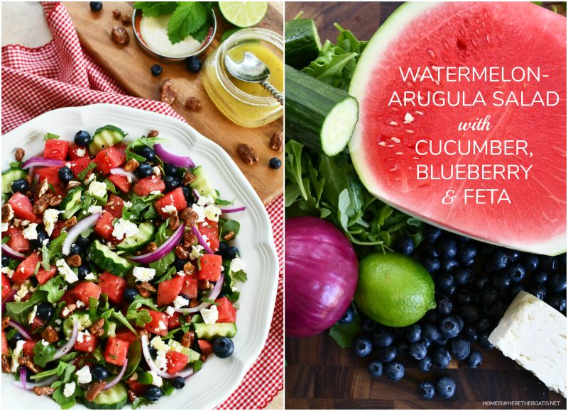 Watermelon – Arugula Salad with Cucumber, Blueberry & Feta — Home is Where the Boat&nbsp;Is