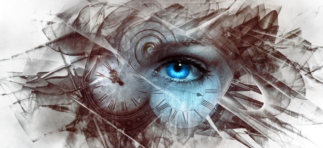 Steampunk eye clock broken shattered Kellepics Pixabay