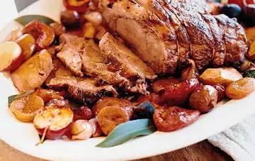 Meat Harvest Recipes: Pork and Apricots with Mashed Sweet Potatoes